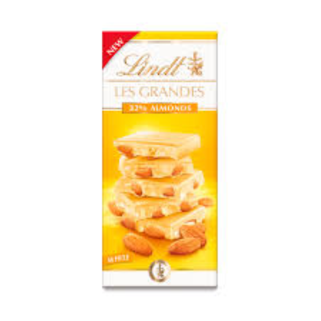 LINDT GRAND 32% WHITE ALMOND 150G